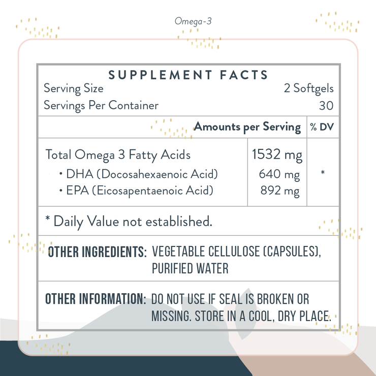 Omega-3 Softgels: Anti-Inflammatory + Brain & Mood Health + Pain Reliever