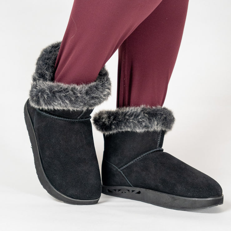 Ella Suede Boot With Fur - Women's