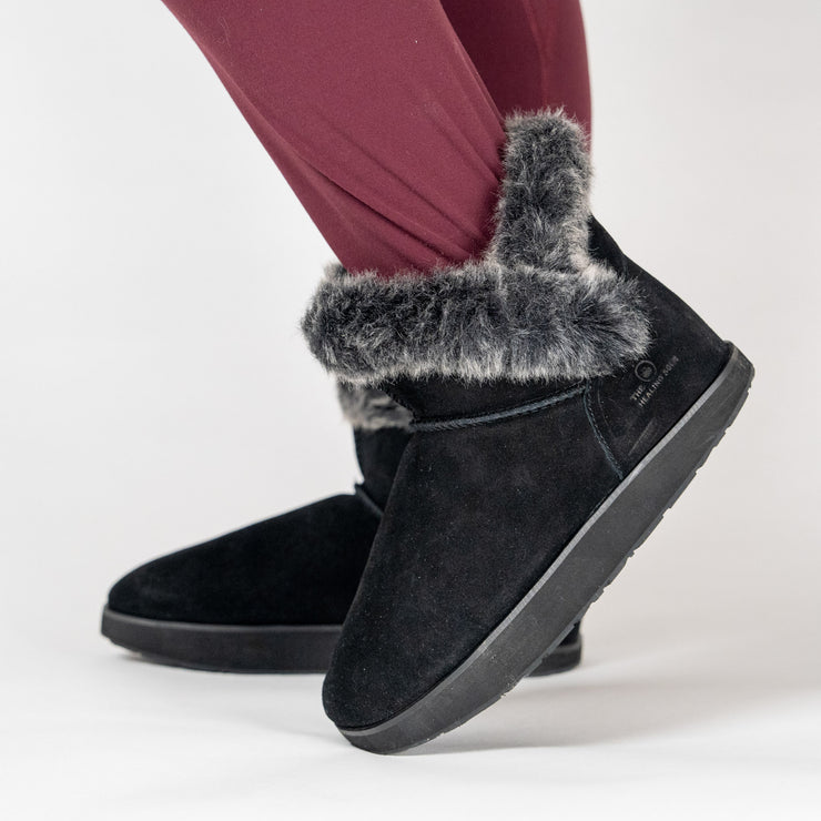 Ella Suede Boot With Fur - Women's