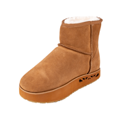 Victoria Suede Boot with Shearling Lining - Main View - The Healing Sole