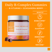 Daily B-Complex: Energy + Brain + Metabolism Support by The Well Theory - Benefits