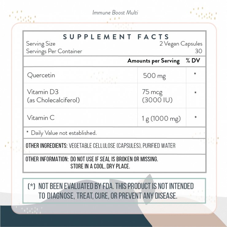 Immune System Boost – D3, C, & Quercetin