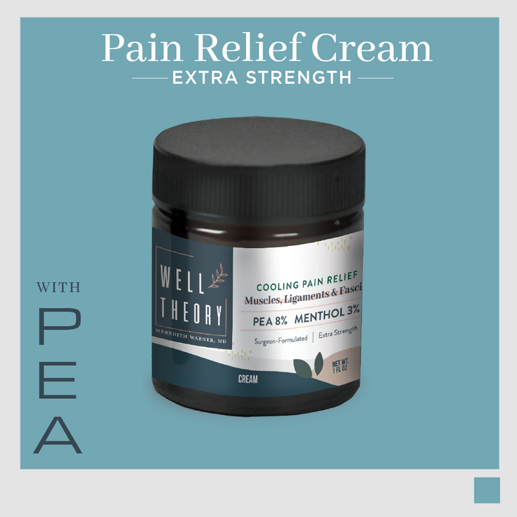 The Pain Relief + Recovery Cream  with PEA, Menthol, Turmeric & Rosehip - Extra Strength