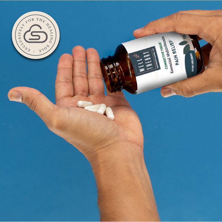 Essential Joint & Tissue Support with PEA, C, D, Zinc & More - Capsules in Hand