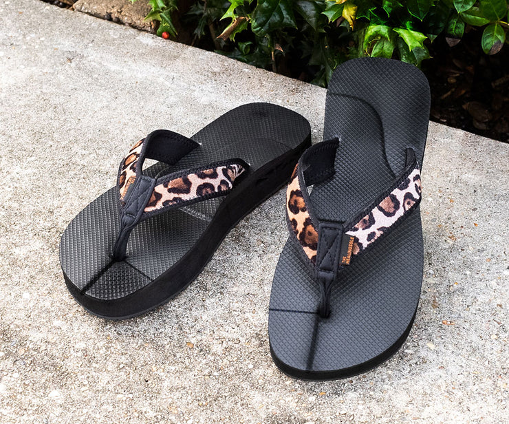 Women's Original Flip Flop by The Healing Sole - Leopard Print Style